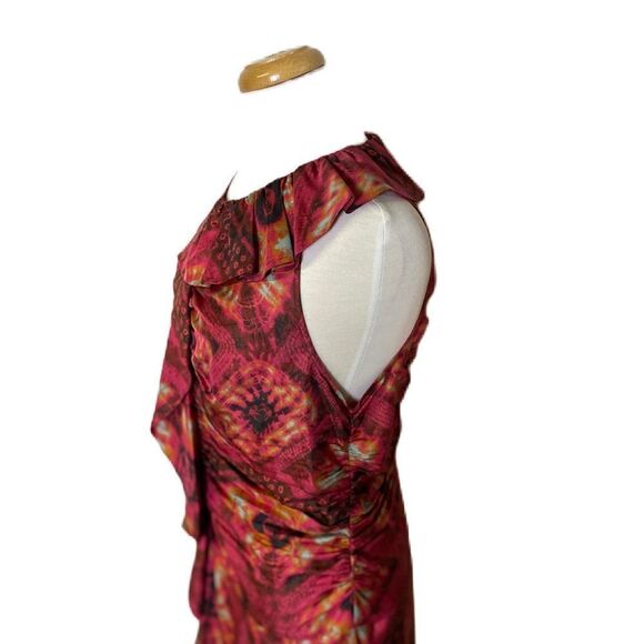 #701 ULLA JOHNSON Silk Front Slit Midi dress - Picture 7 of 12